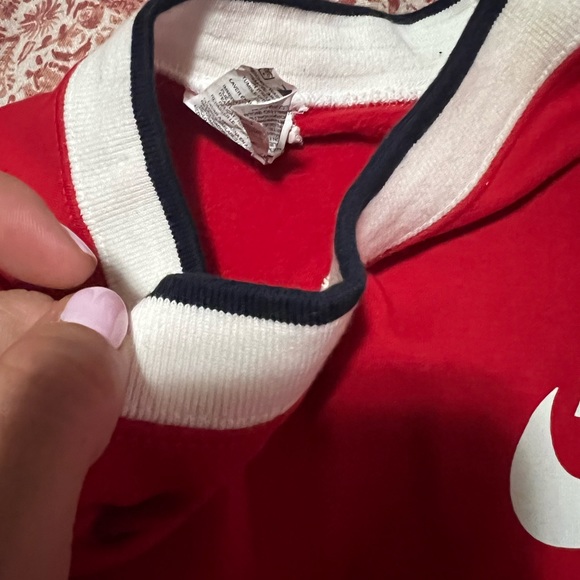 Red Nike Crop Sweater - Picture 4 of 15